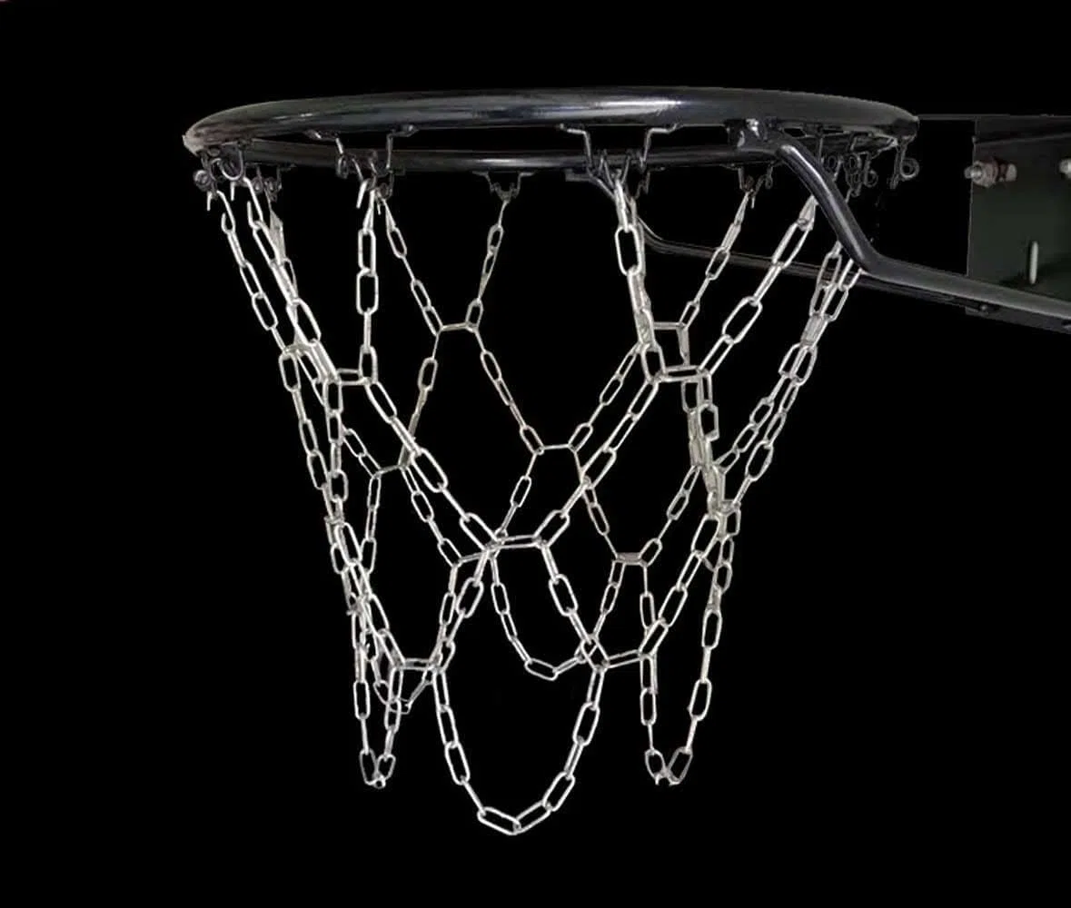 Resistente Red de Baloncesto,12 Ganchos,Red de Baloncesto al Aire Libre, Red debaloncesto Duradera, Reemplazo de reddebaloncesto, Resistente a la Intemperie,Apto para Uso en Interiores y Exteriores