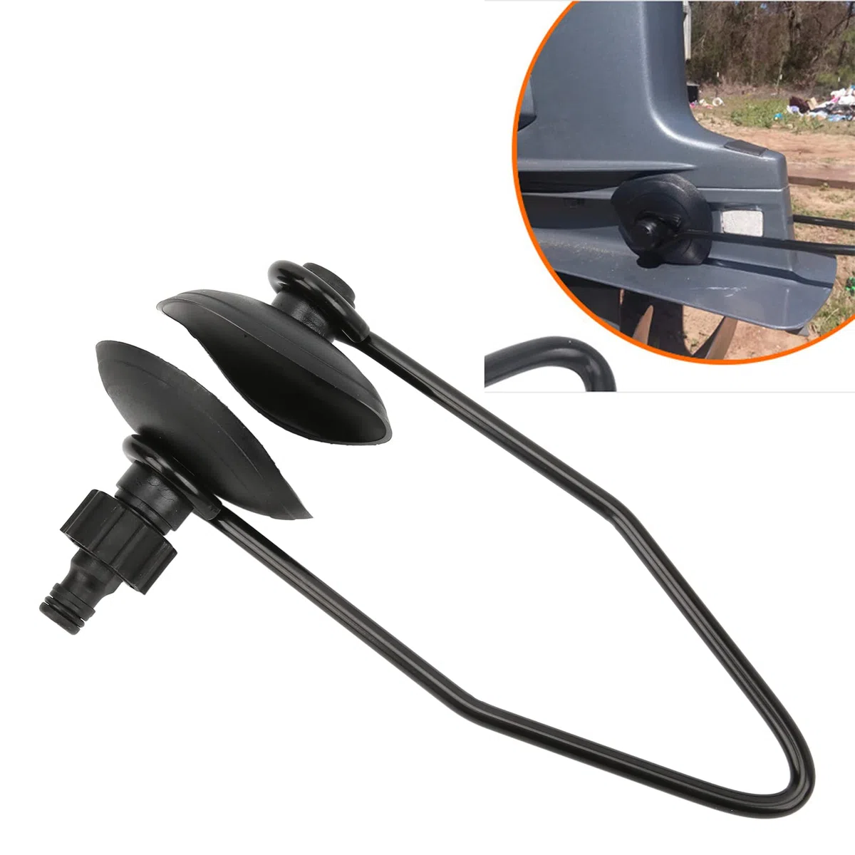 njuague De Motor Redondo Universal Para Barco De 28 Cm/11 Pulgadas Enjuague De Motor Fueraborda De Un Solo Tubo Enjuague De Oreja Para Barco Enjuague De Motor Adecuado Para La Mayoría De Los Barcos