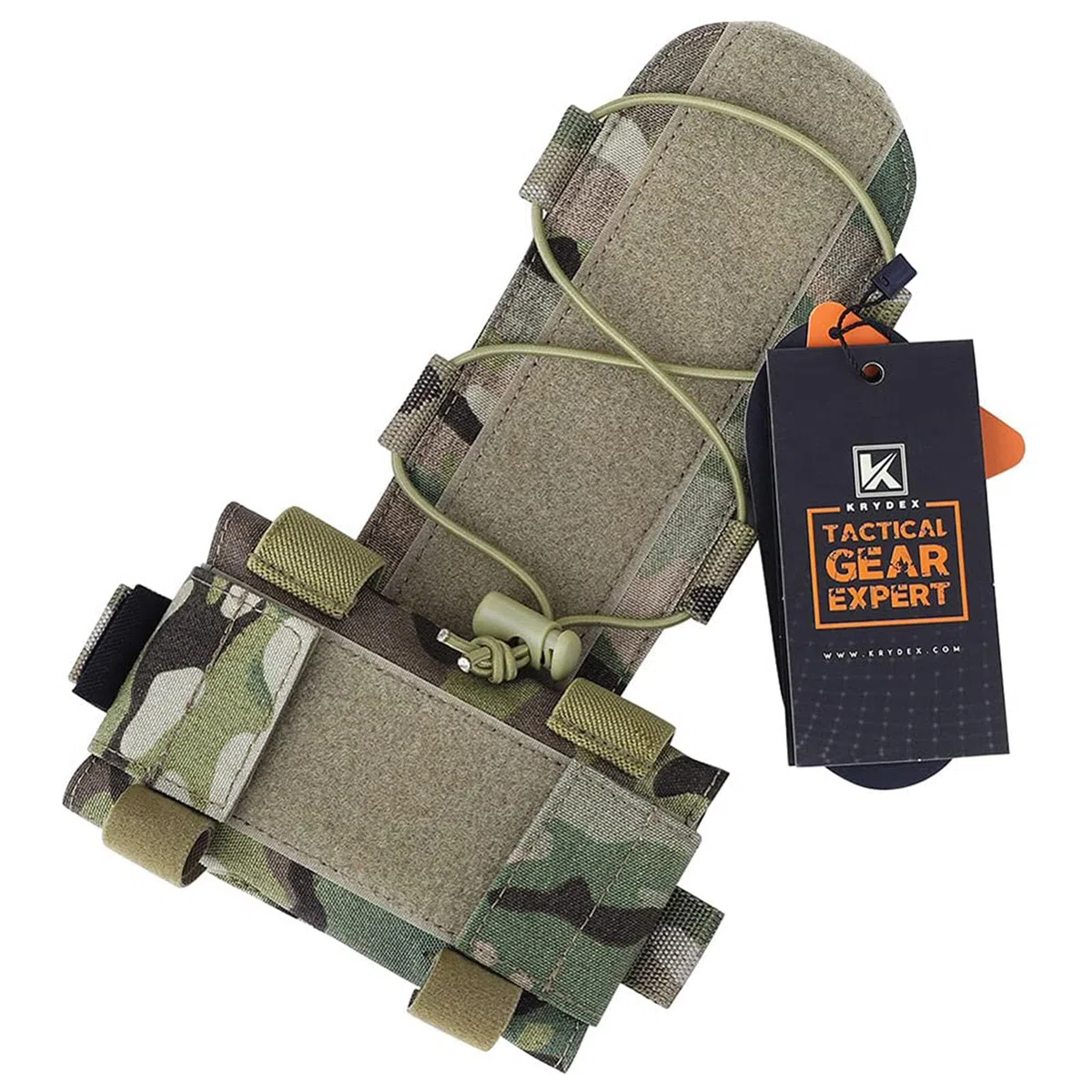 KRYDEX MK1 - Funda de batería para casco táctico con gancho Multicam