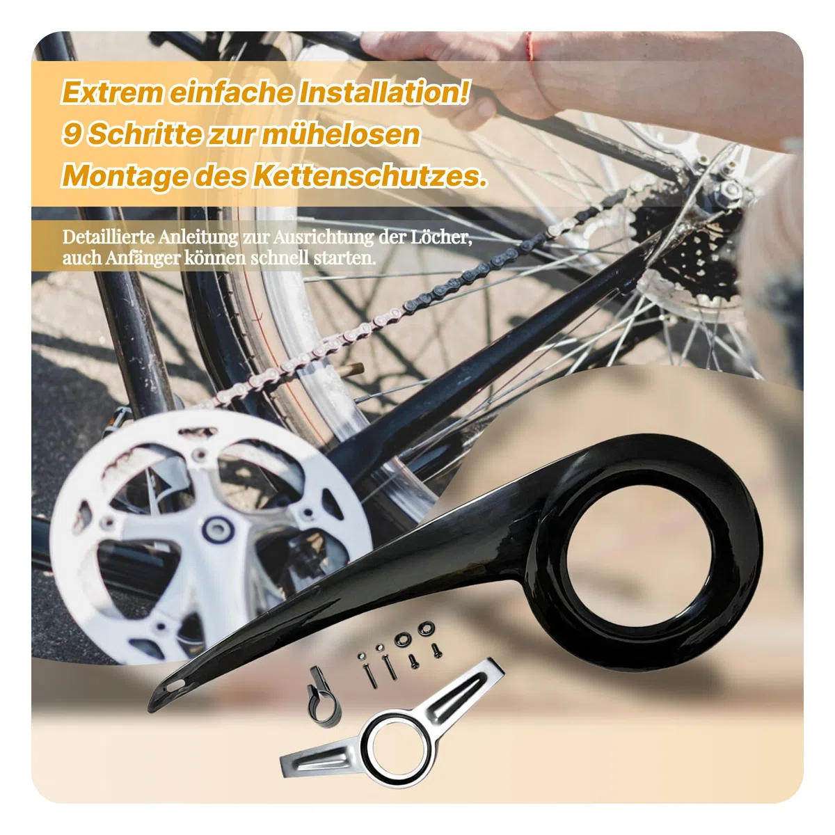 Baoblaze Accesorios de Ciclismo de reemplazo de la Cadena de Bicicletas Que desplaza la protección cigüeñal de la Cadena de Bicicletas