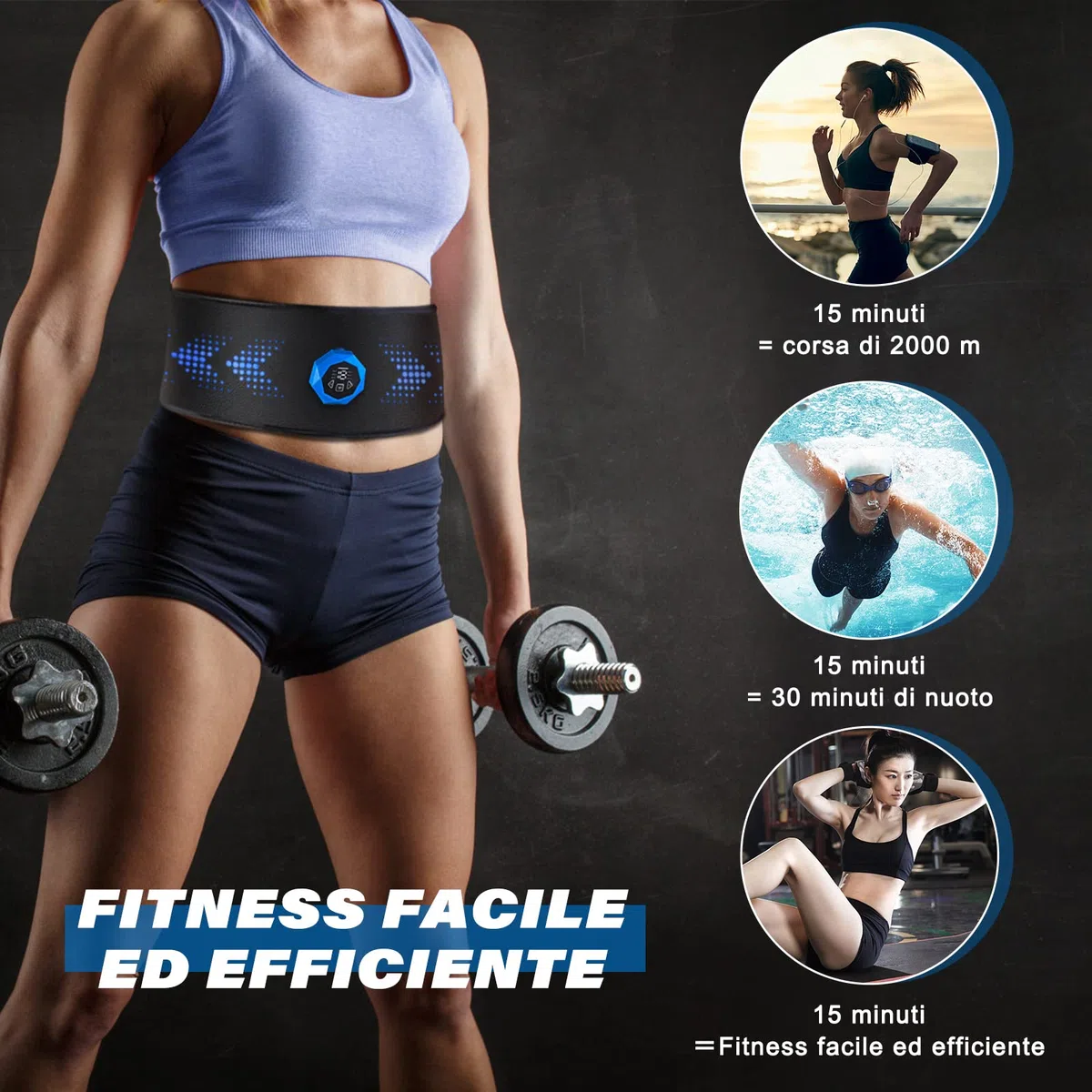 Faburo Electroestimulador para Abdominales