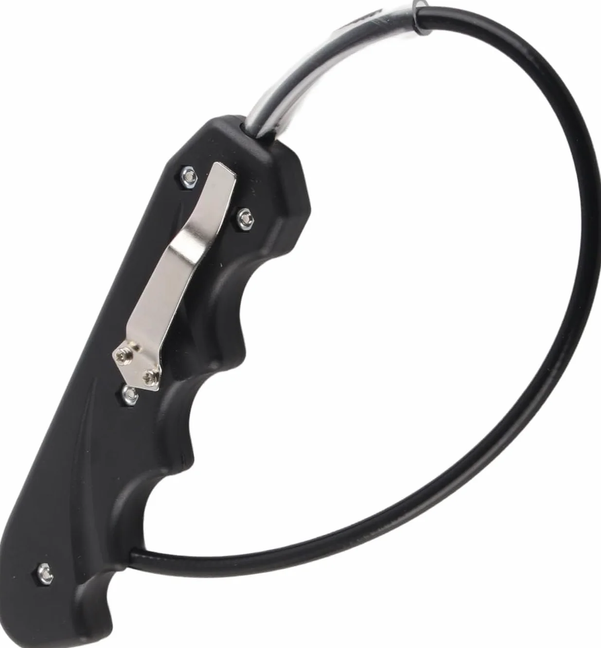 Látigo de Autodefensa, Multifunción Látigo 42,5cm, Látigo Portátil con Mango de ABS Cuerda de Acero Inoxidable para Combate Fitness Culturismo Entrenamiento de Artes Marciales Adultos, Regalo
