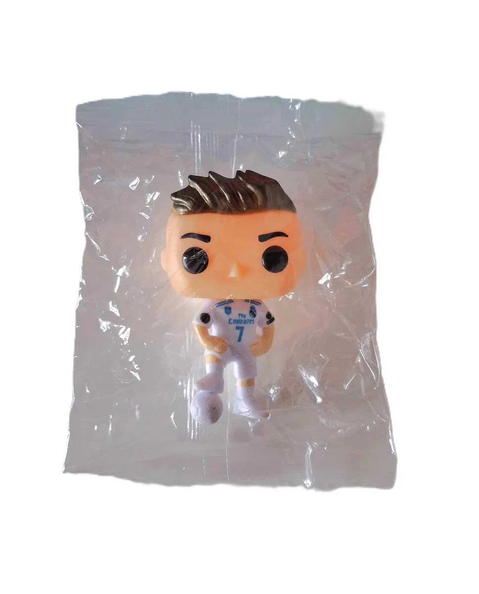 Cristiano Ronaldo - Figura de fútbol Camiseta del (Real Madrid, Portugal, Manchester United, Al-NASSR) Regalo para niños y Adultos (Real Madrid)