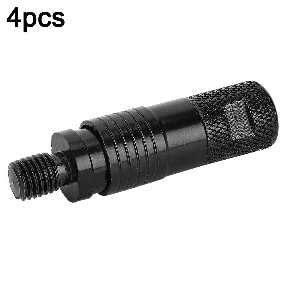BuyWeek Conector de Alarma de Pesca Adaptador de Liberación, 4 Piezas 6 cm de Metal para Aparejos de Pesca (Negro)