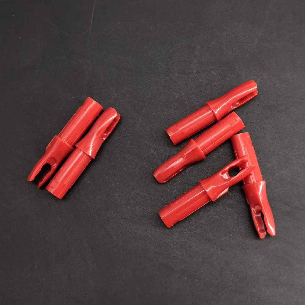 SHARROW 100PCS Archery Arrow Nocks ID 6.2mm Inserto de plástico Tail Nock Pin para Arrow Tails Reemplazo de culatines, Arrow Shaft End Accesorios para Tiro de Caza