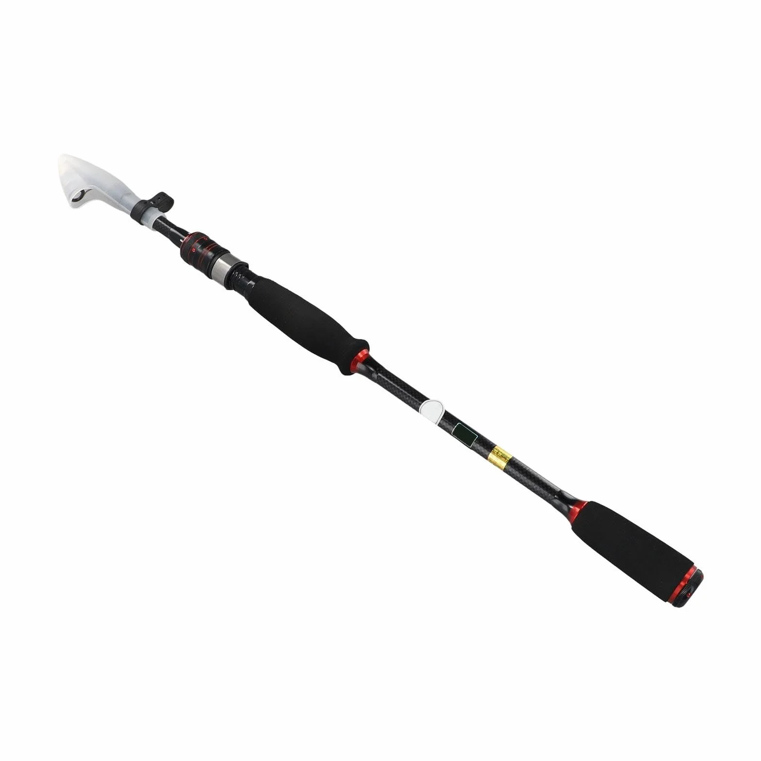 MH Baitcasting - Caña de pescar telescópica de fibra de carbono de 4 m para señuelos de 6 a 35 g, diseño portátil de 5 a 7 secciones