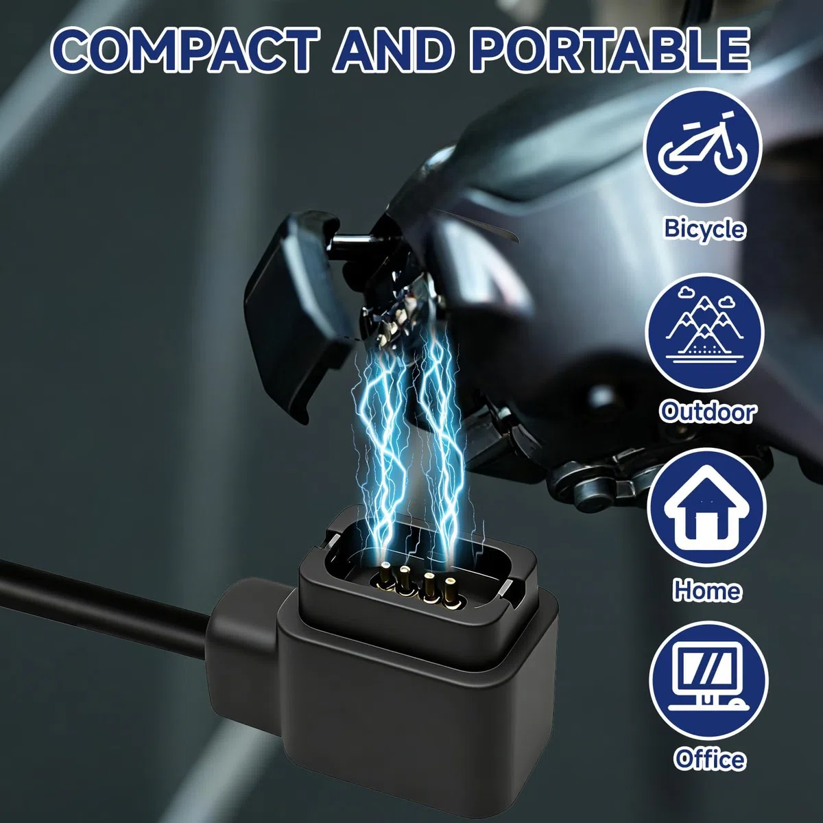Cable de Carga Ew-Ec300 Compatible con Shimano Di2(R8170/R9250/R7170/RX825), 12-Velocidades Cargador de Desviador Trasero Electrónico para Rennräder Mountainbikes - 1.5M