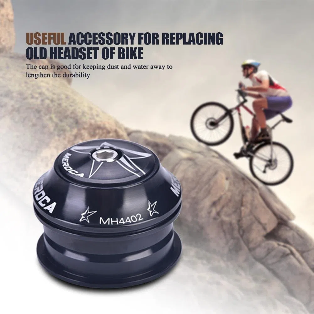 Tbest Juego de Dirección 1 1/8 Ahead 44 mm - 56 mm - Juego de Control de Bicicleta 1 1/8" - Casco de Bicicleta - Rosca - Aleación de Aluminio para Tubo de dirección de 44 mm y Horquilla de 28,6 mm