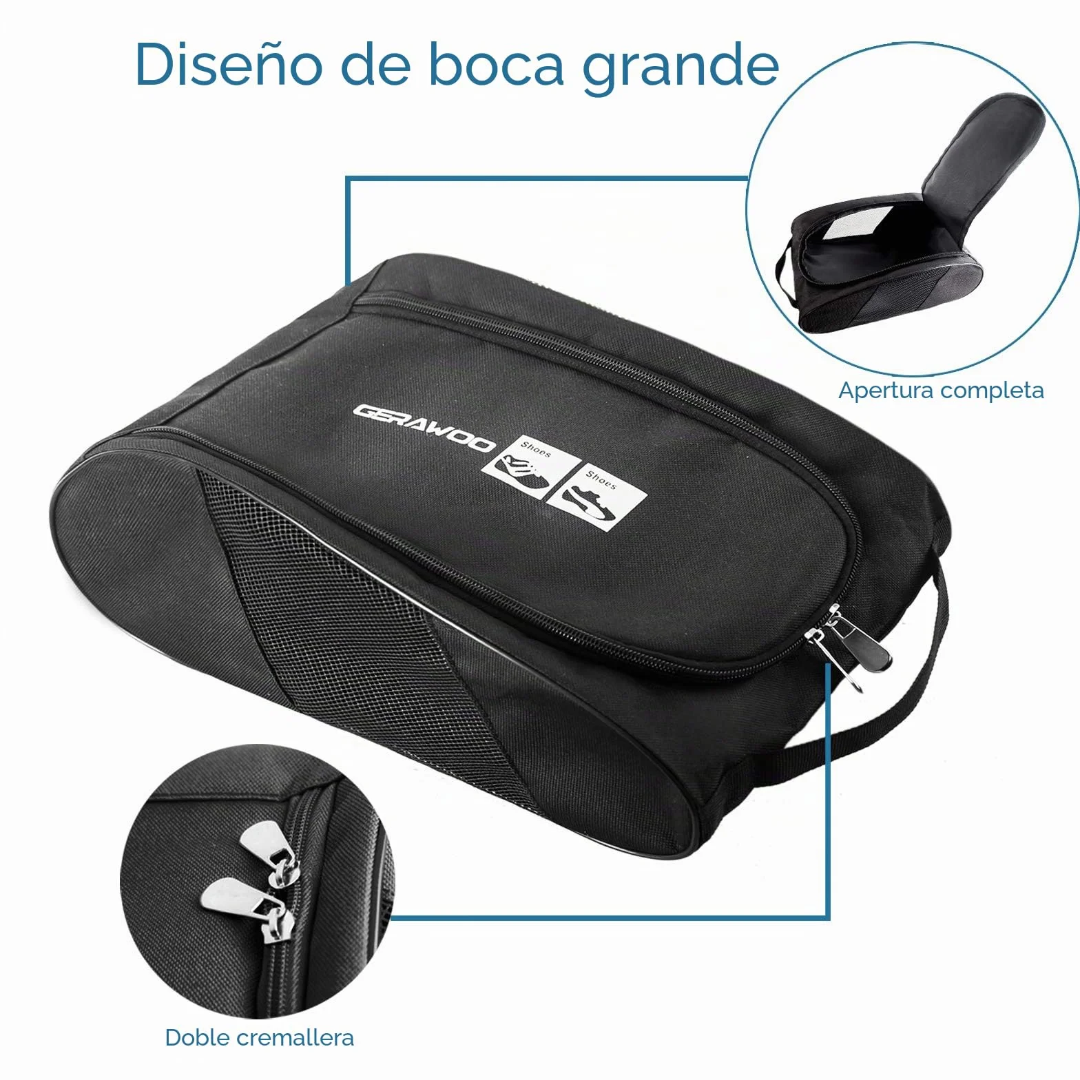 Bolsas para Zapatos de Golf y Fútbol, Bolsa Botas para Guardar Zapatos de Viaje y Zapatillas, Shoe Bag para Niño o Adulto