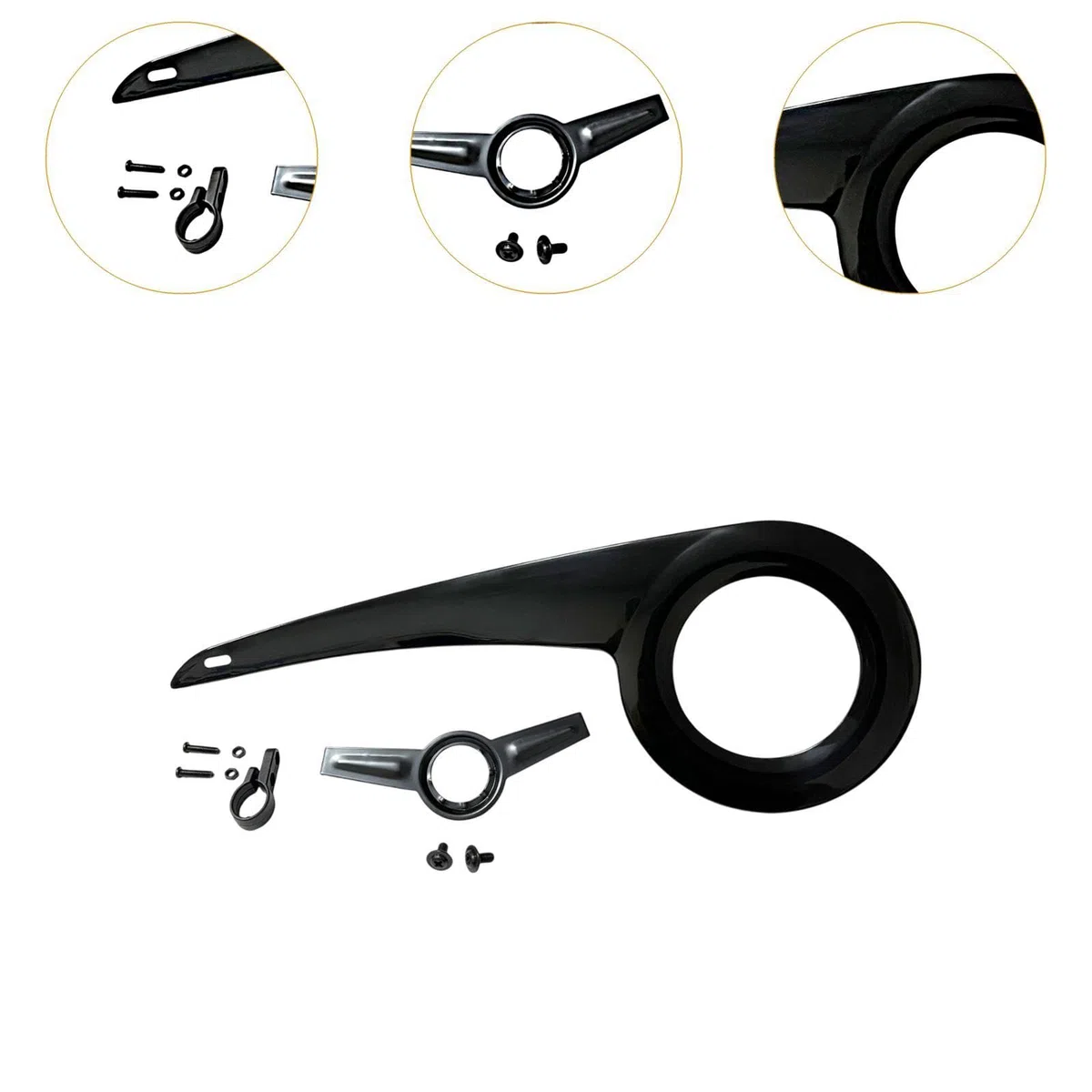 Gralara Bike Chain Cover Protector para Bicicleta con Diseño Moderno Carcasa de Protección de Cadena Accesorios de Viaje Adecuado para Adultos Desplazamiento