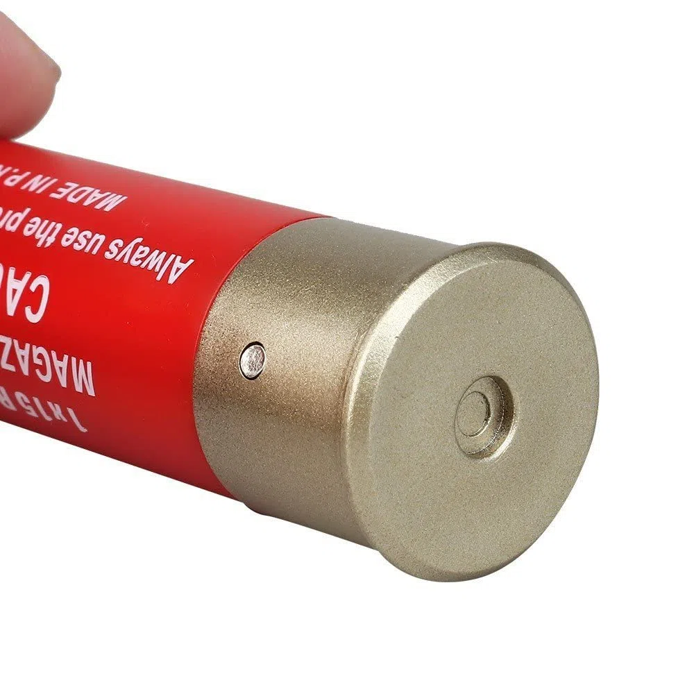 2EAGLE Accesorio Airsoft - Pack de 6 Cartuchos para réplicas de escopetas de Airsoft con rodamientos de Bolas de 6mm - Color: Rojo - Material: plástico de Alta Resistencia