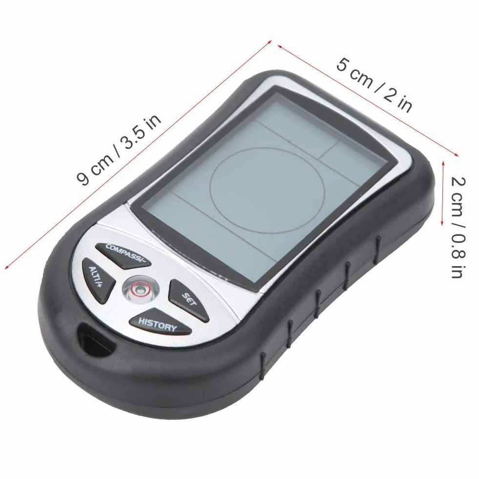 MAGT Altímetro, Medidor de Altitud Portátil 8 en 1 Altimètre Brújula Baromètre Thermomètre para Exteriores Medidor de Altitud Multifuncional para Viajar Escalada
