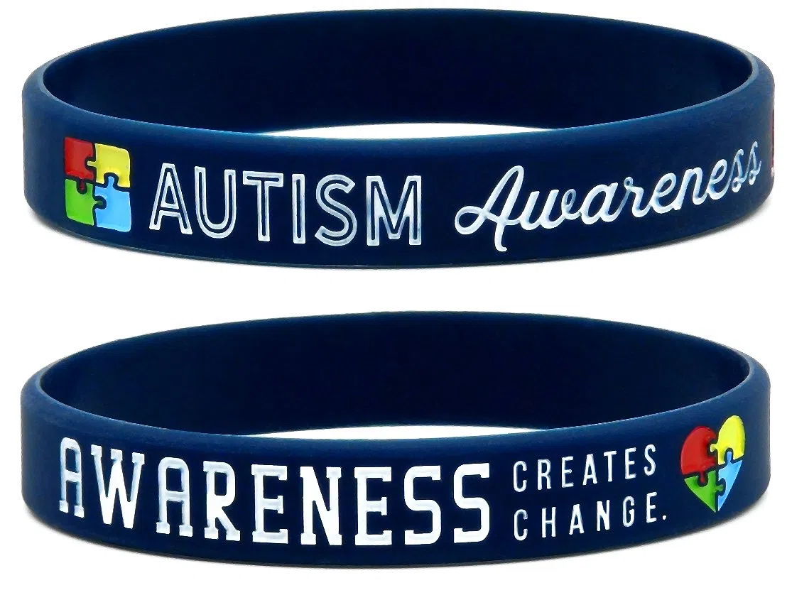 Inkstone Pack of 6, Pulseras de Conciencia del Autismo, Pulseras de Silicona en Talla Unisex Adulto