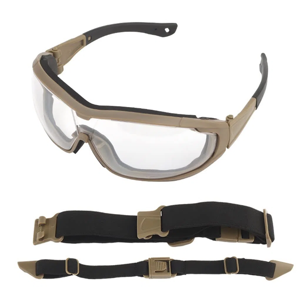 Gafas Tácticas Anti Viento Outdoor Lentes Intercambiables Airsoft Equitación Caza CS Deportes Ejército (Color : TL)