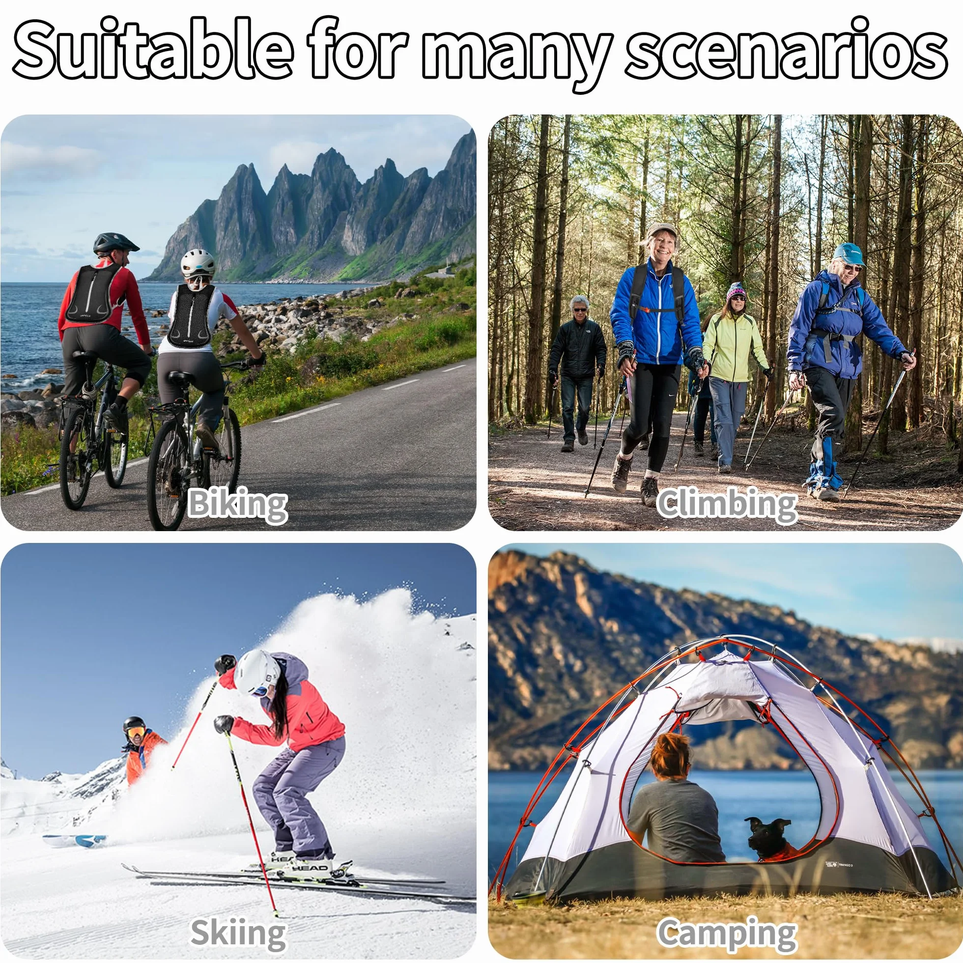 ONTYZZ Mochila MTB Ciclismo Mochilas Pequeñas Ligera Mochila Deportiva Correr Mochila Bici Impermeable Mochilas Trekking Mochila Montaña Mujer Hombre Mochilas de Marcha Mochilas para Esquiar