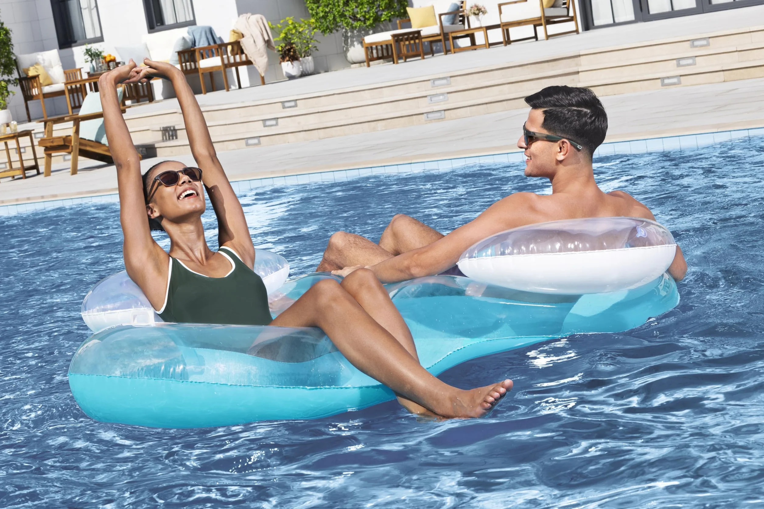 Bestway Flotador para 2 Personas Cool Comfort con Respaldo