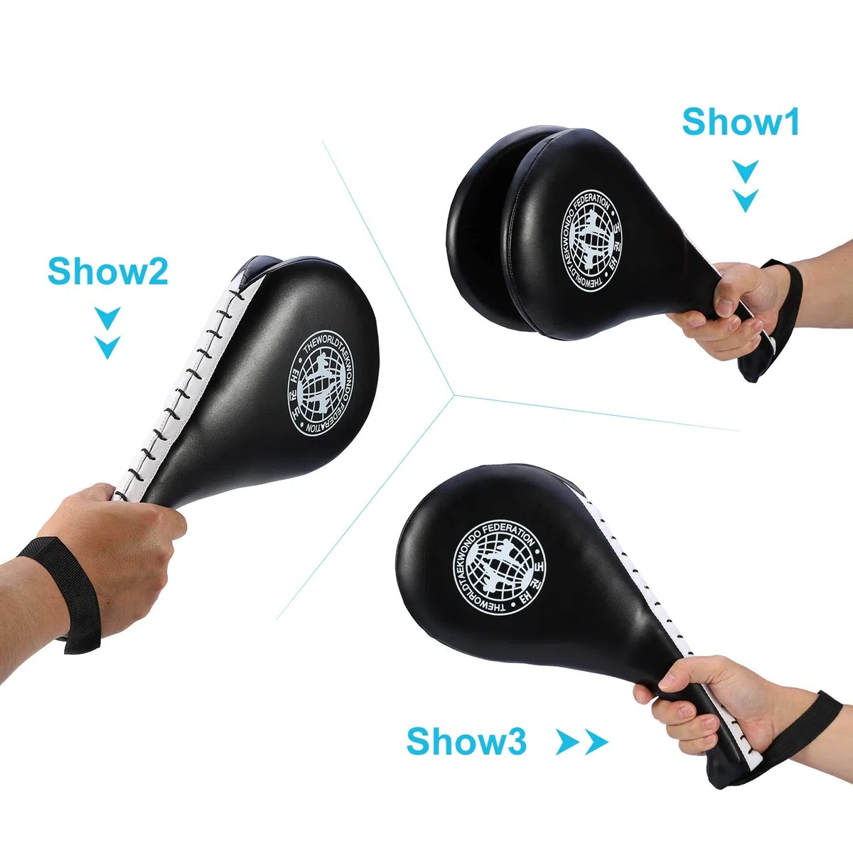 SOONHUA Taekwondo Kick Target Pads Práctica Patada Entrenamiento de Objetivo Patada Doble Almohadilla de Pie Taekwondo Almohadilla de Tae Kwon Do Karate Entrenamiento de Kickboxing Almohadilla