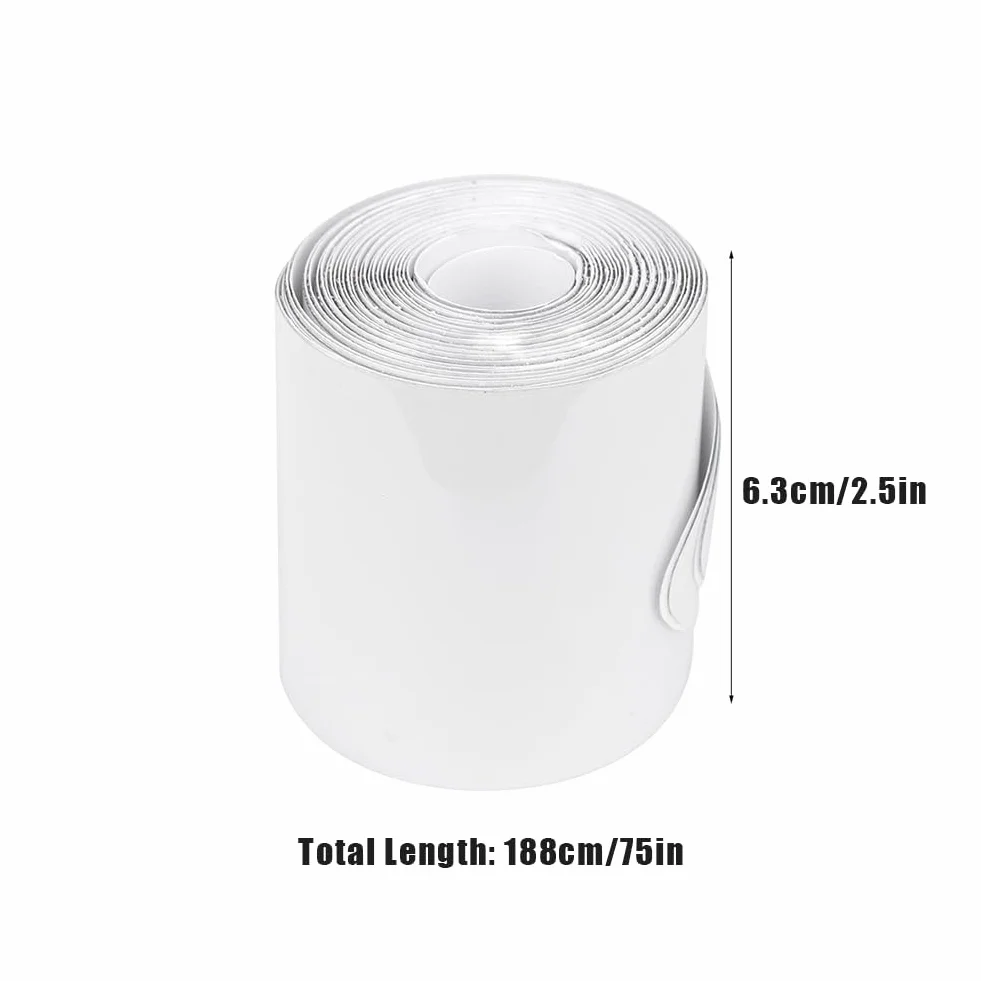 Pack de 2 Tiras Protectoras para Riel de Tabla de Paddle Surf (SUP) y Surf, 2.5" x 74", Diseño de Panal de Abeja Transparente de Alta Resistencia, Cinta Anti-Impactos y Arañazos para Cantos de Tabla