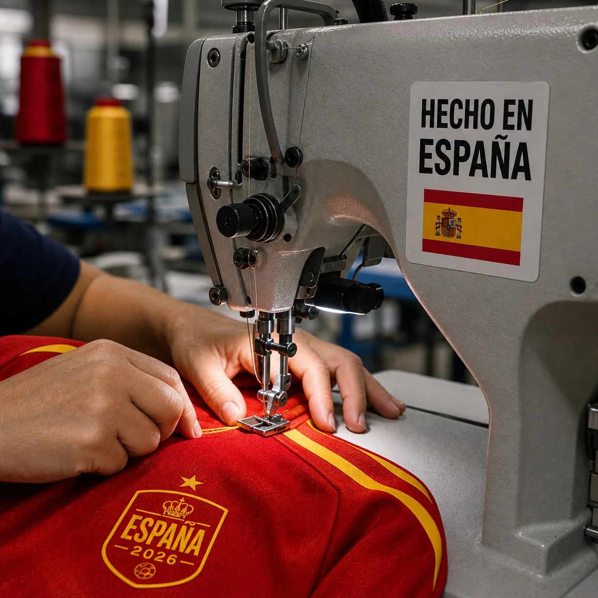 CUMBERS PAX Textil - Camiseta Roja ¡Vamos España! 2026, Diseño Exclusivo, Fabricada en España, para Hombre, Mujer y Niño | Camiseta Roja para Animar a la Selección en Eventos Deportivos