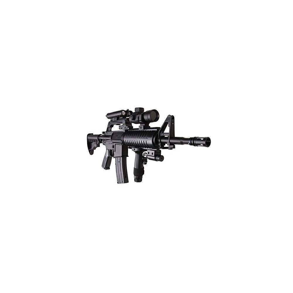 Well – Réplica de Airsoft con resorte – Mr 744 Style M4-A1-0,5 Joule Max- con accesorios