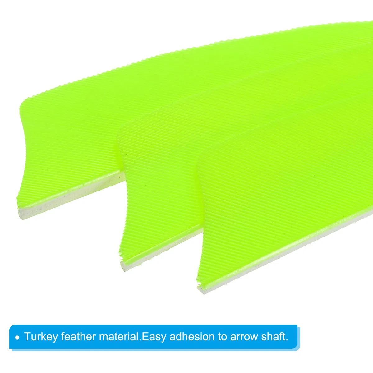 PATIKIL Plumas de Flecha 50 Pack 3 Pulgadas Pluma de Pavo Flecha ala Derecha Flechado Verde Fluorescente para Tiro al Blanco DIY
