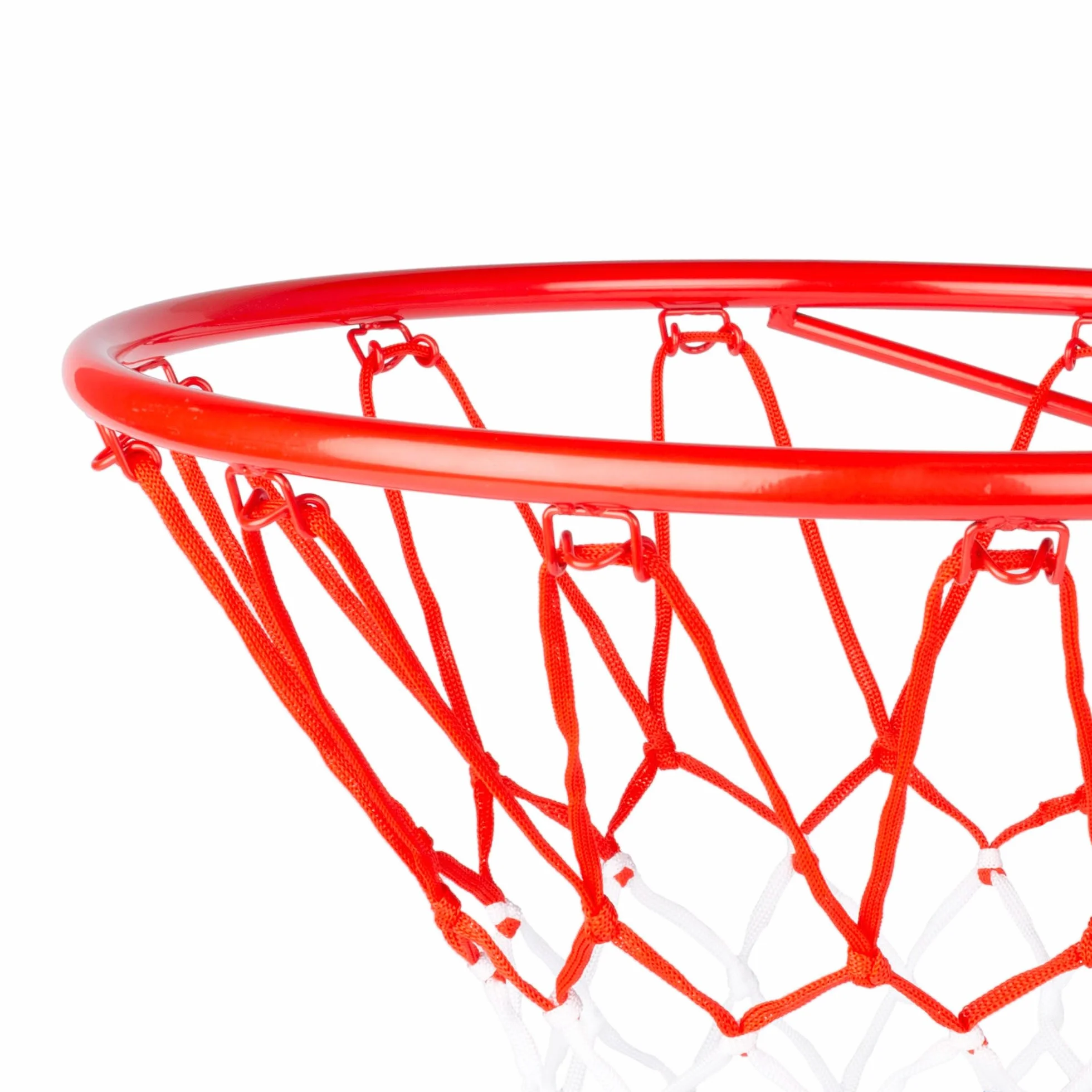 AKTIVE 54279 Canasta de Baloncesto Pared, 39 cm, Escala 1/1.16, Red de poliéster y aro metálico, Instalación con 4 Tornillos incluidos, para Jugar en casa, terraza o jardín