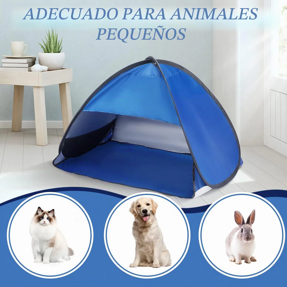 Carpa de Playa emergente Mini Tienda Carpa de Playa portátil Refugio para el Sol Tienda de Campaña Beach Sun con Bolsa de Almacenamiento Tienda de Reposacabezas Para Interior y Exterior,azul