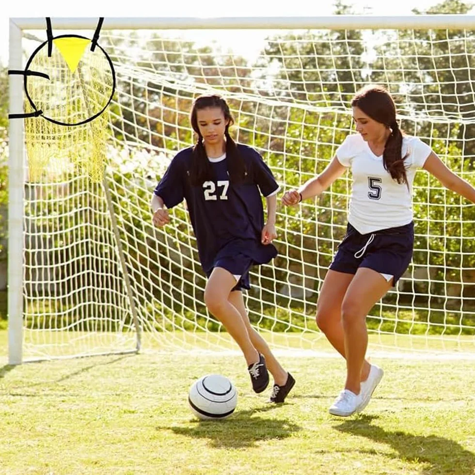 2 Piezas Amarillo Red de Objetivo de Fútbol para Entrenamiento - 45 x 60 cm - Práctica de Tiro y Ejercicios