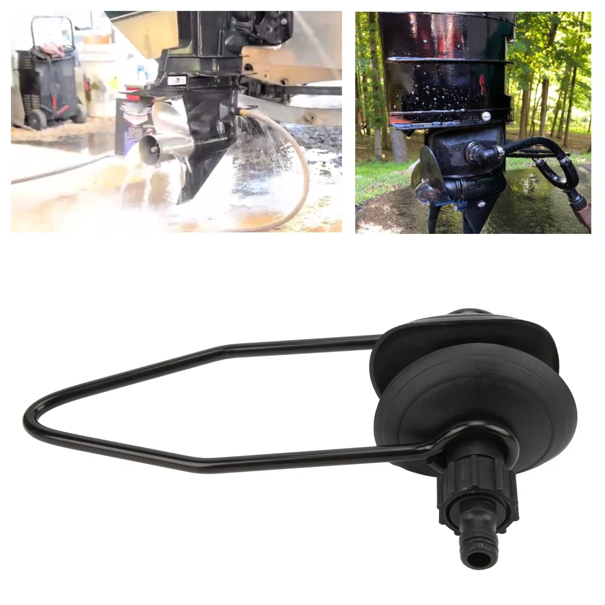 njuague De Motor Redondo Universal Para Barco De 28 Cm/11 Pulgadas Enjuague De Motor Fueraborda De Un Solo Tubo Enjuague De Oreja Para Barco Enjuague De Motor Adecuado Para La Mayoría De Los Barcos