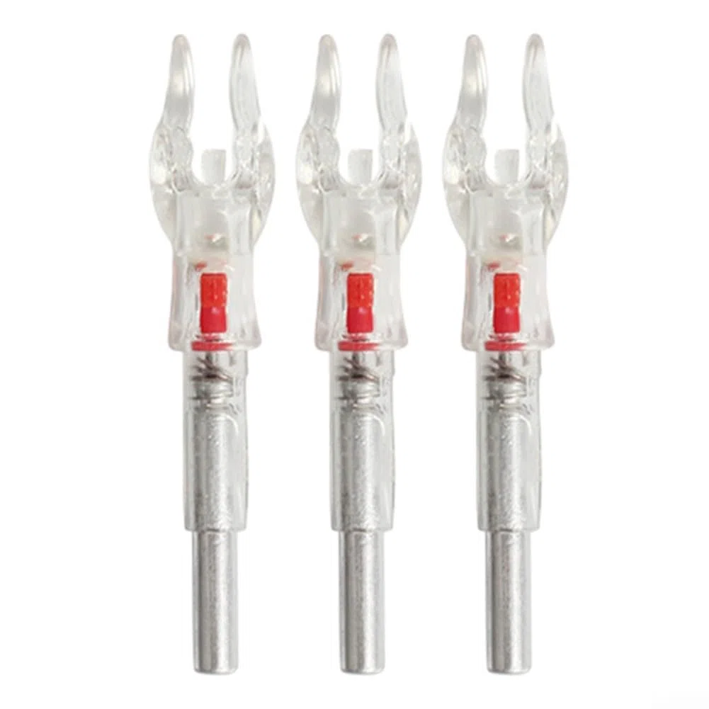 3 Piezas Universal 4,2 mm Flecha Luminosa Cola Caza Flecha Nocks LED Cola Iluminada Flecha Luminosa (4.2 Rojo)