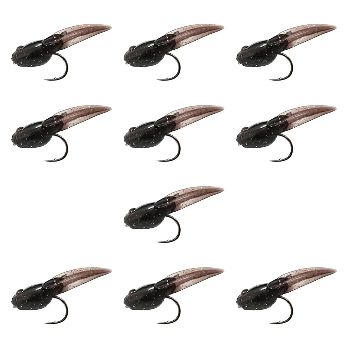 10 Señuelos de Pesca Artificiales con Forma de Renacuajo, Portátiles Y Fáciles de Usar, para Trucha, Aparejos de Pesca Al Aire Libre.