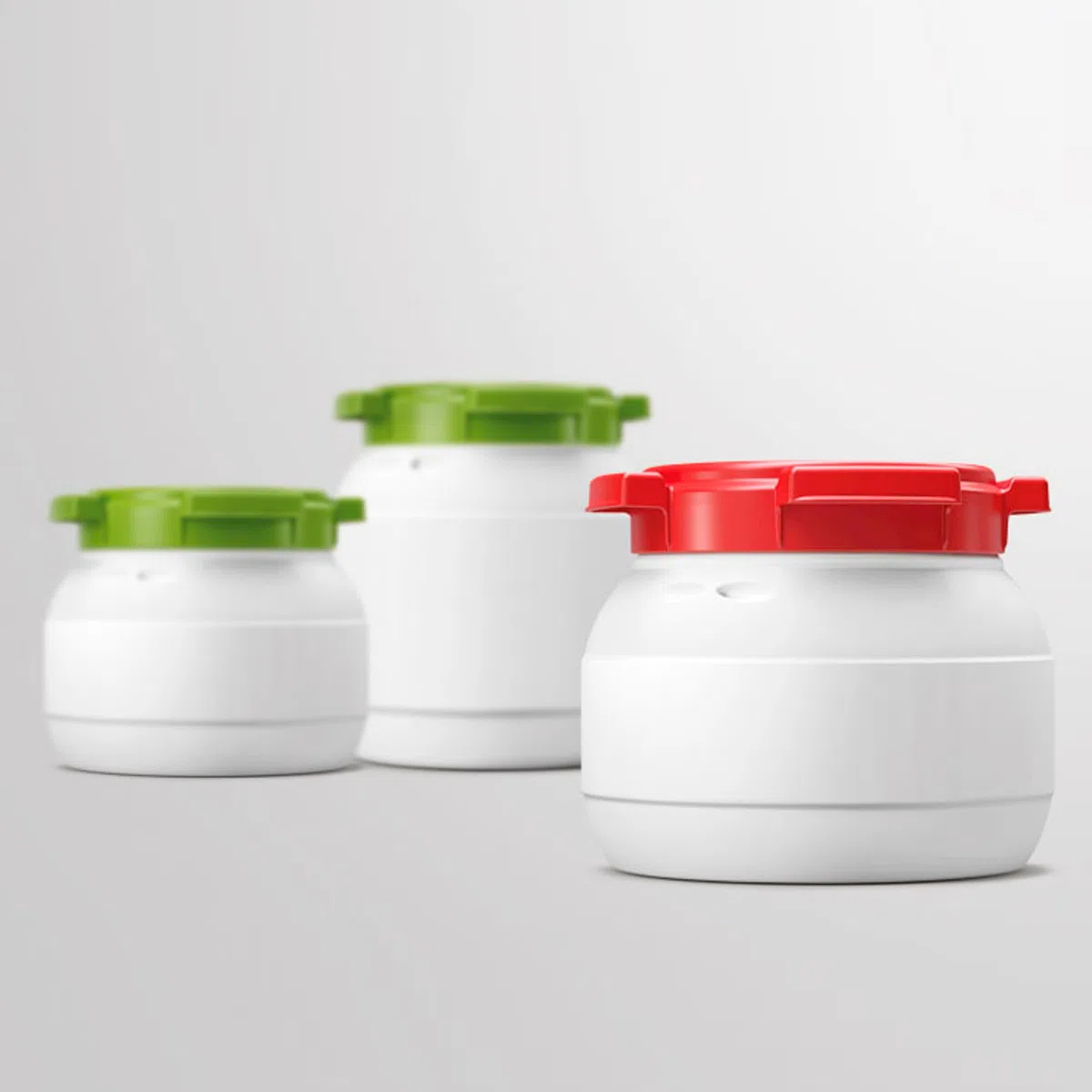 Sunbox Bidón Boca Ancha 6L sin Asas Blanco y Rojo (CurTec) 7006