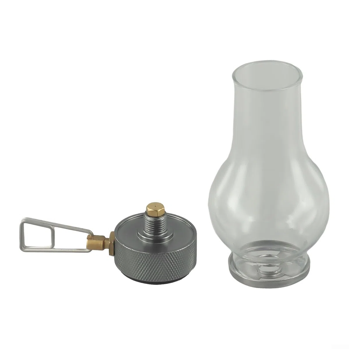 Linterna de gas para acampar Iluminar al aire libre Linterna de gas de vidrio de cobre Lámpara de tienda de campaña Lámpara portátil de senderismo Luz de vela ajustable Tamaño de la lámpara