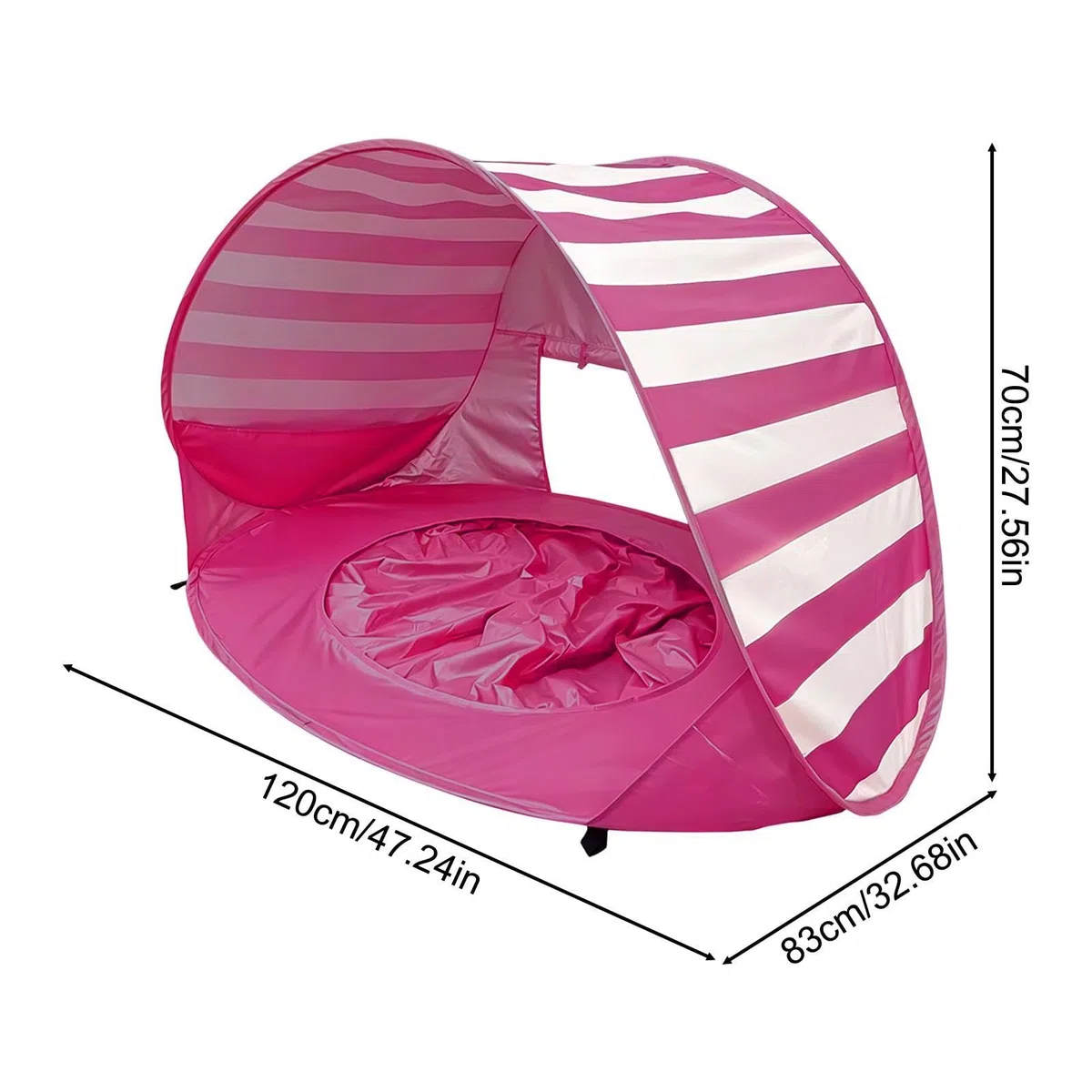 Tienda De Campaña De Playa para Niños: Refugio Plegable con Protección UV con Mini Piscina, Toldo Portátil para Sombra Al Aire Libre, Tienda De Juegos Ligera con Protección Solar | Uso De De
