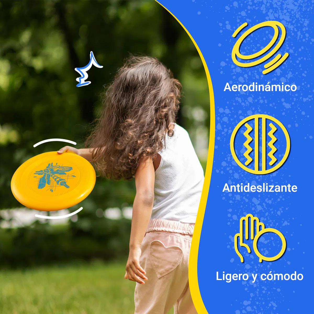 Wham-O Frisbee Go Paquete de 6 Discos Voladores, 22.86 cm Juego de Juguetes Coloridos y Ligeros para Principiantes Niños Niñas de 5+ Años para Exteriores Playa Parque Patio - 70g