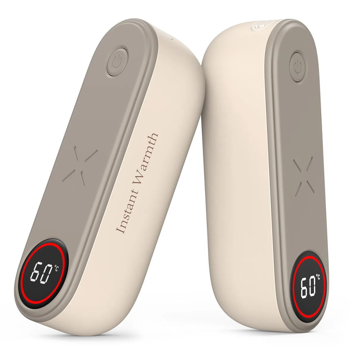 Calentador de Manos, 4000mAH*2 Calienta Manos, 3 Niveles de Calor hasta 60°C, Recargable 2 en 1, Magnético Calentador Manos, Tamaño de Bolsillo para Golf, Raynauds, Camping, Navidad Regalos