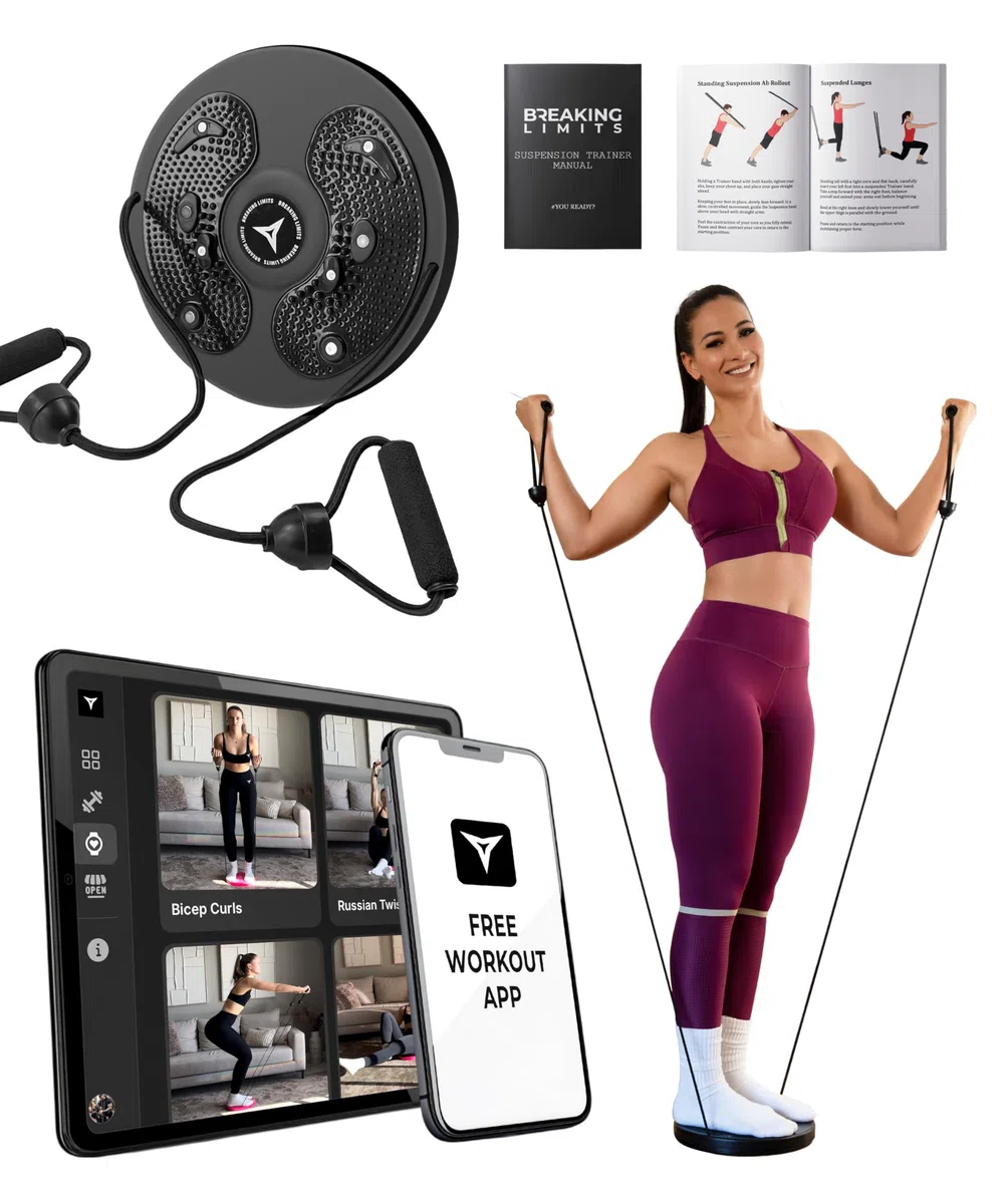 Breaking Limits Slimy Ejercicio Giratorio - Gym Disco Torsion - Twister Board Entrenamiento de Cintura - Disco Twister Disc Gim - Tabla giratoria para abdominales
