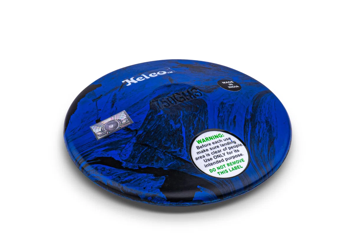 HAEST Nelco Disco Blue Fusion 0,75 kg | Disco de Goma | Disco de Entrenamiento | Diámetro 154 mm | Versátil para el Uso en el Interior y el Exterior | Entrenamiento de Nivel intermedio