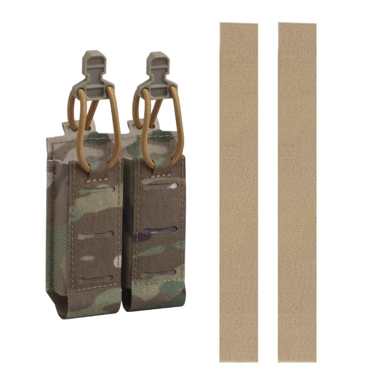 Peminkoo Funda para Cargador de Pistola de Doble Bolsa de 9 mm Funda para Cargador de Airsoft de .40 y .45 cinturón Molle Chaleco Equipo táctico 2.0