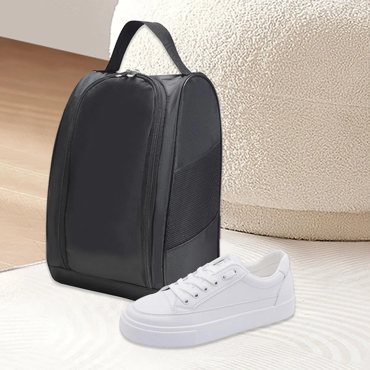 Harilla Bolsa para Zapatos de Golf, Bolsa de Transporte para Zapatos, Organizador de Zapatos, Bolsa de Viaje Impermeable para Zapatos, Bolsa Multiusos para Se