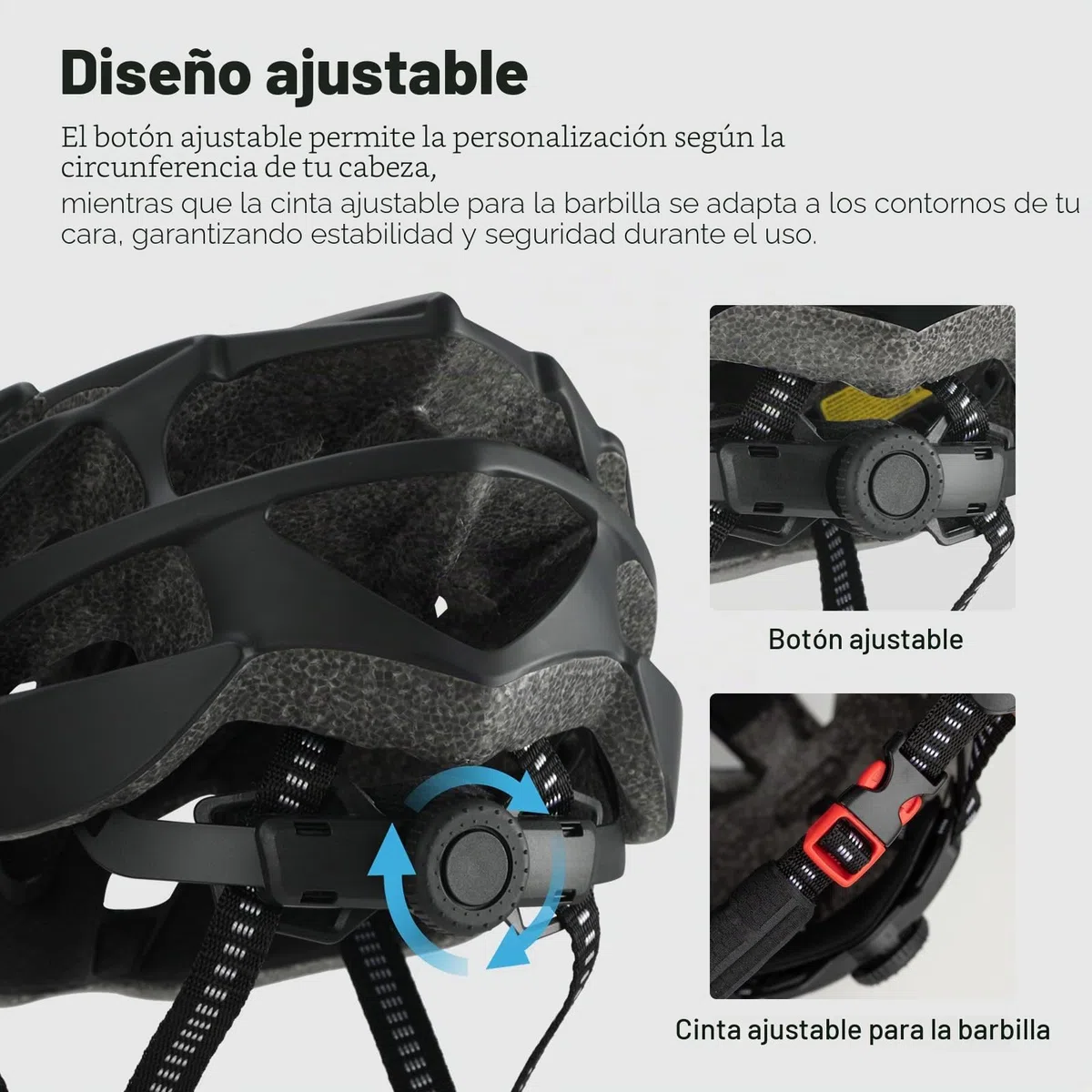 Favoto Casco de Bicicleta Ajustable, Casco de Ciclismo con Forro para Hombre Mujer Adultos, Casco de MTB Carretera Montaña Certificado CE TUV