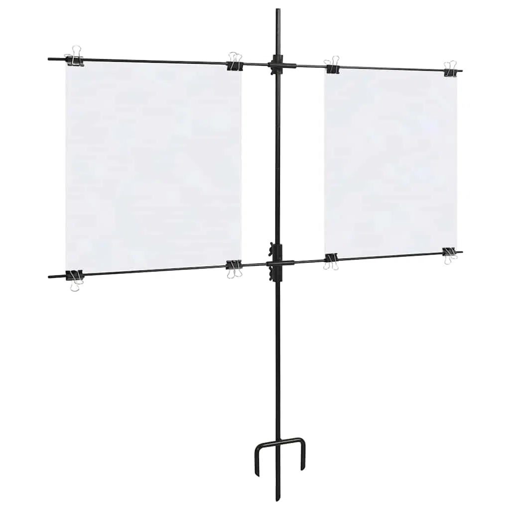 vidaXL Set Tiro al Blanco 10 Dianas Papel Pistola Balines Bolas Perdigones + Soporte Acero Kit Entrenamiento Disparo Armas Deportivas Blancos Disparar