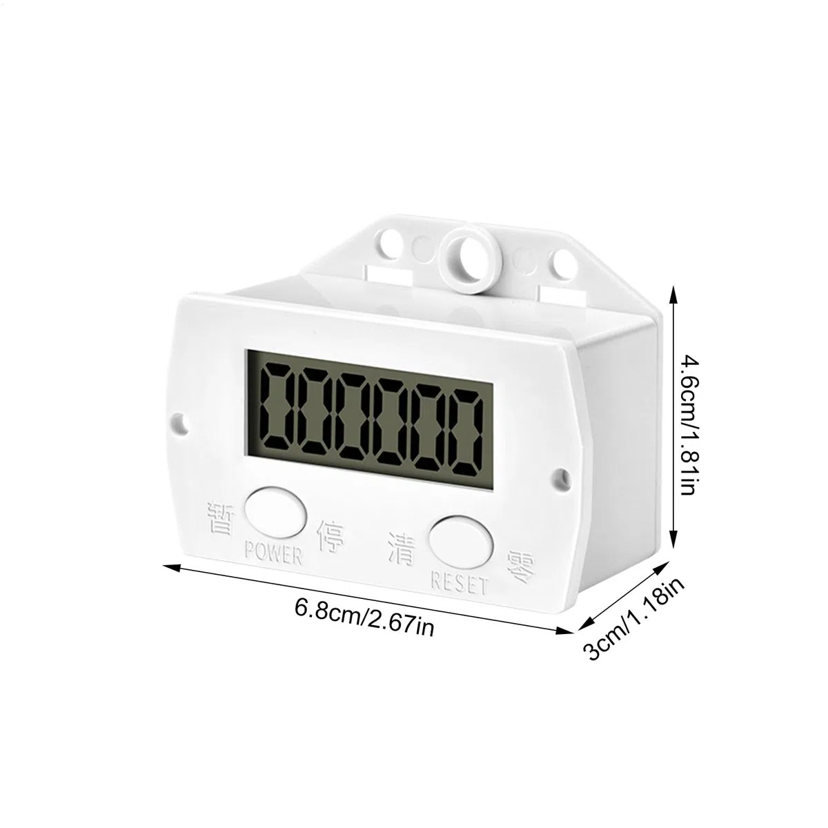 Contador Digital | Clicker Digital automático - Contador Digital con Pantalla LED automática, Contador Digital electrónico con 6 dígitos