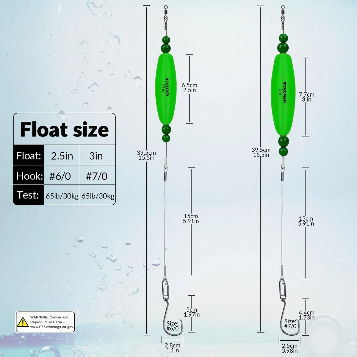 THKFISH Flotadores de Pesca Catfish Float Rigs Santee Rig EVA Foam Peg Float Aparejos de líder para Pesca 4 Piezas 2.5in 3in