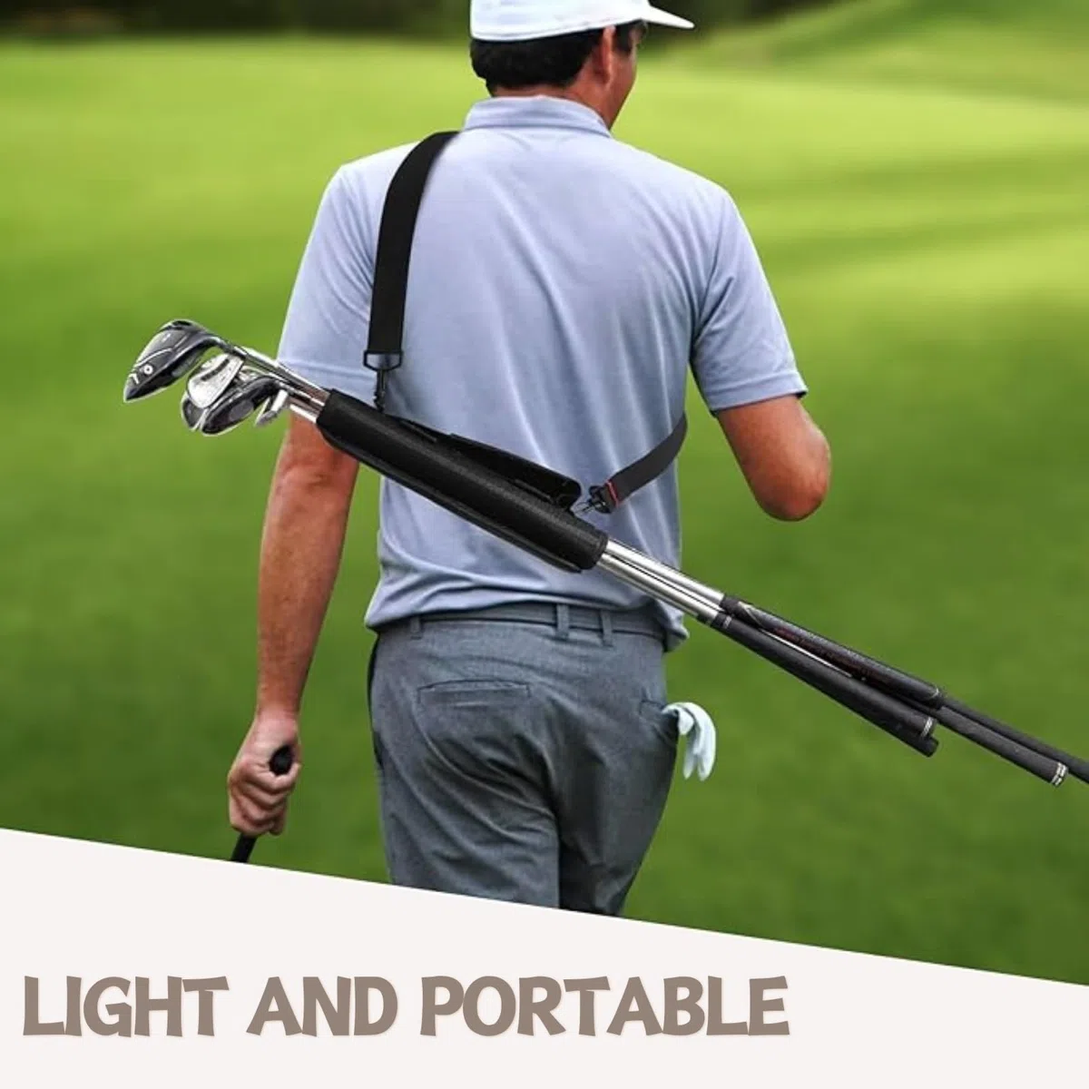 Bolsa para palos de golf, bolsa de viaje ligera para palos de golf, mini bolsa de entrenamiento para campo de conducción, portátil para campo de conducción, estuche de entrenamiento