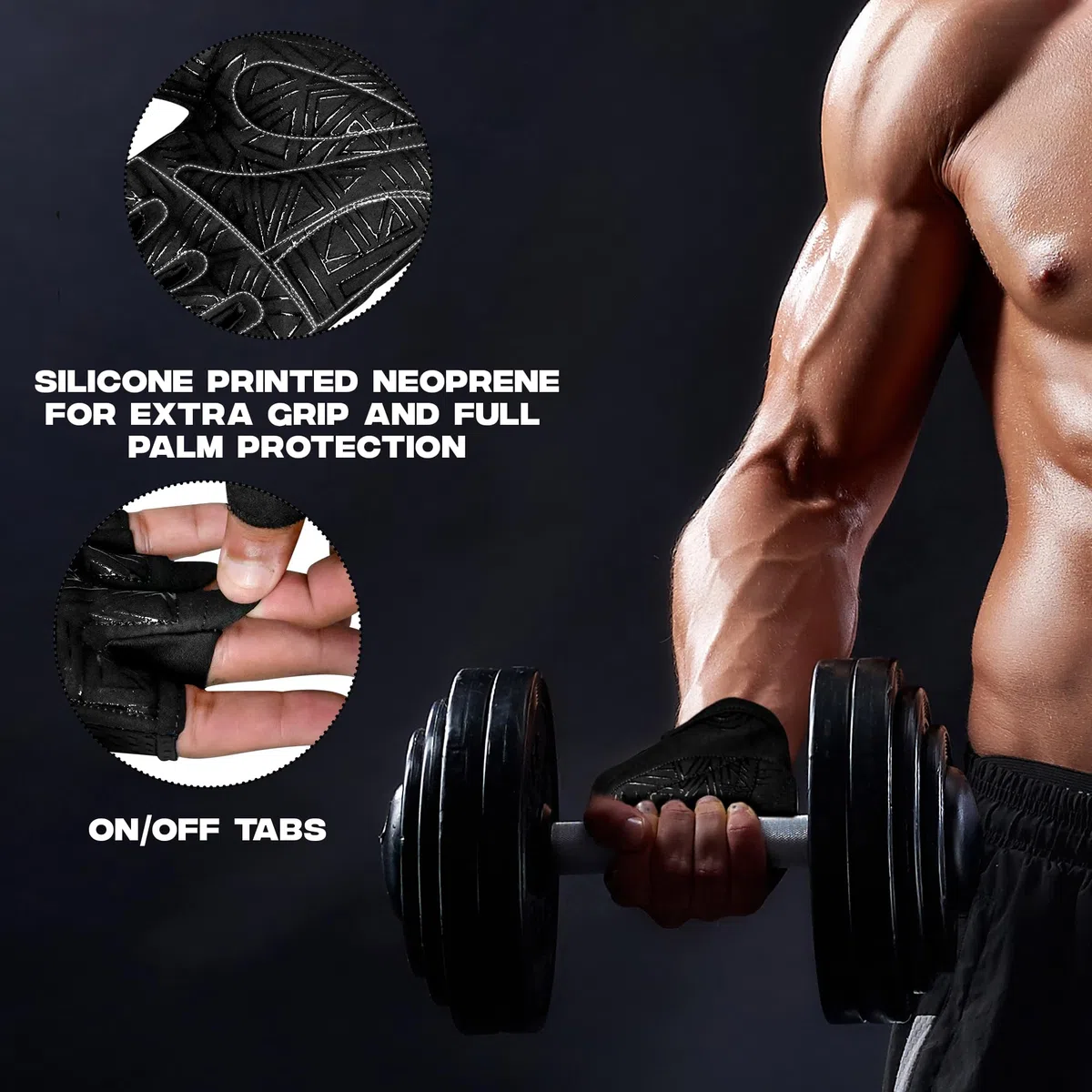 WESTWOOD FOX Guantes de gimnasio para hombres y mujeres: guantes ventilados para levantamiento de pesas, fitness, ciclismo y entrenamiento con acolchado grueso, protección completa de la palma, agarre