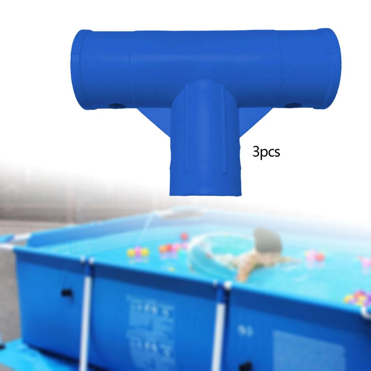 LOVIVER 3X Adaptador de Manguera para Piscina, Junta en T para 28273, a Prueba de Fugas, Impermeable, Construcción Robusta, Accesorio Extensible Universal