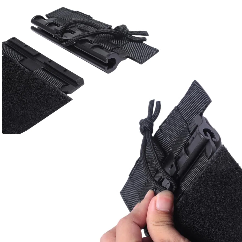 Tactical Vest Quick Release Buckle Set Single Point Molle Quick Remover Buckle Set with Hook and Loop Fastener for JPC CPC NCP XPC 420 Chaleco