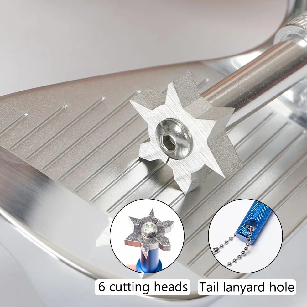 3 Piezas Herramientas de Limpieza de Golf Cepillo para Palos de Golf con Mosquetón Retráctil Afilador de Ranura para Golf Limpiador de Cepillos de Palos para Palos de Golf Fácil de Usar
