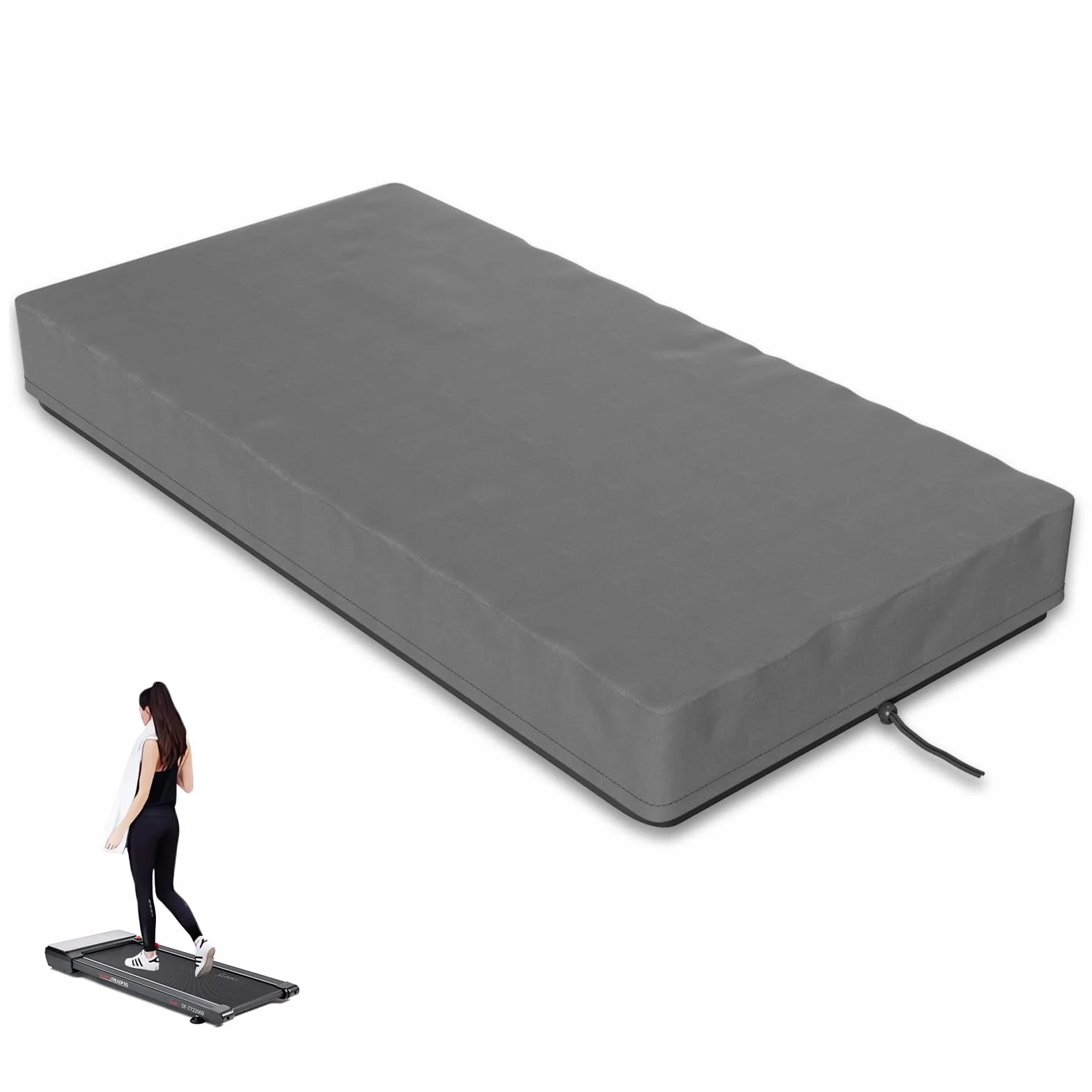 LANMOU Funda para cinta de correr, cubierta para cinta de correr 420D, plegable, impermeable, antipolvo, cubierta Oxford para la cinta de correr para el hogar, 140 x 71 x 15 cm, gris